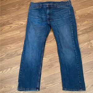Levis 505 Jeans Mens Size 40 X 30 Blue Medium Wash Denim Straight
